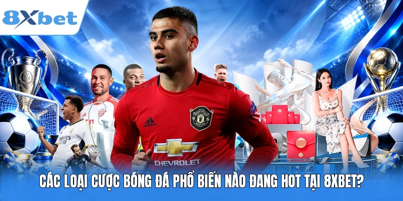 Các loại cược bóng đá phổ biến nào đang hot tại 8XBET?
